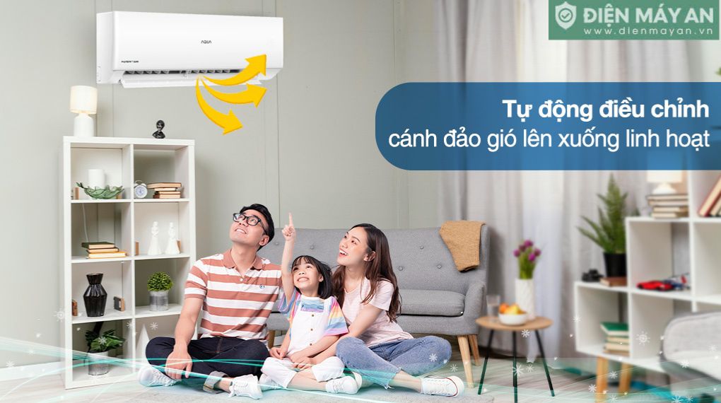 Điều hòa Aqua Inverter 9000 BTU 1 chiều AQA-RV9QC